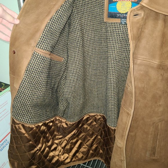 Used (Thrifted) Size XXL Men's Adventure Bound Dark Tan Heavy Jacket - Picture 3 of 4